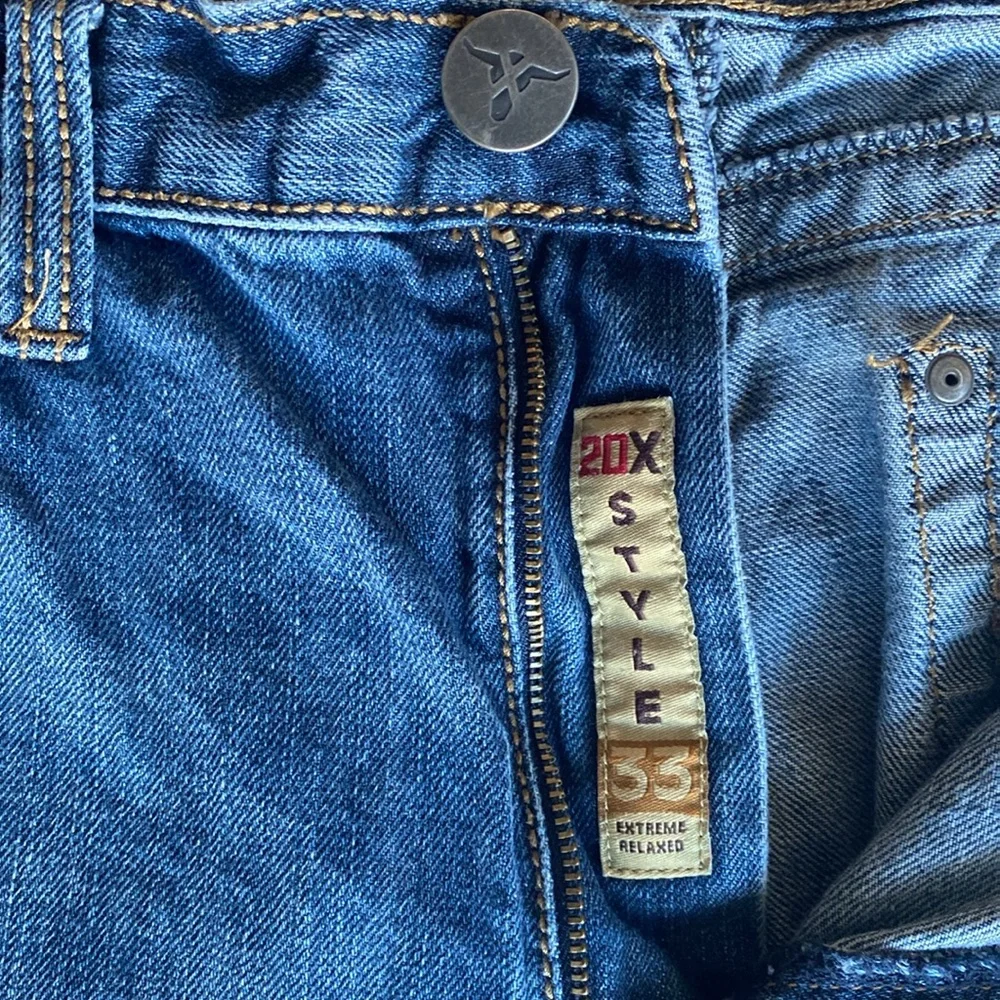 Wrangler 20X Style 33 Extra Relaxed Blue 100% Cotton Denim Jeans, Men’s 36x30